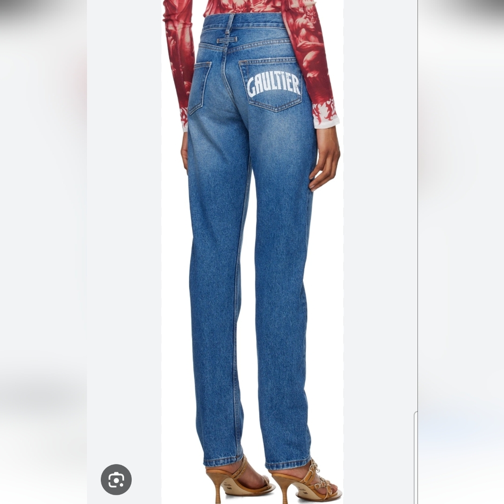 Jean Paul Gaultier Blue Straight Leg Jeans
